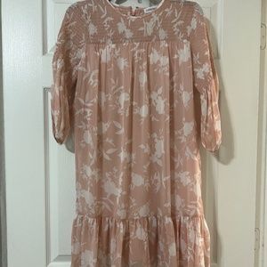 Size 4 Calvin Klein blush floral dress
